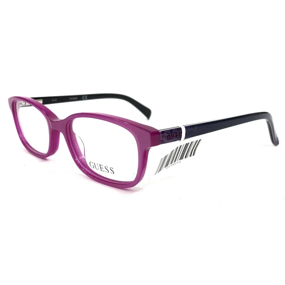 Guess Kids Eyeglasses Frame GU9158 081 Shiny Violet Rectangle Full Rim 46-15-130